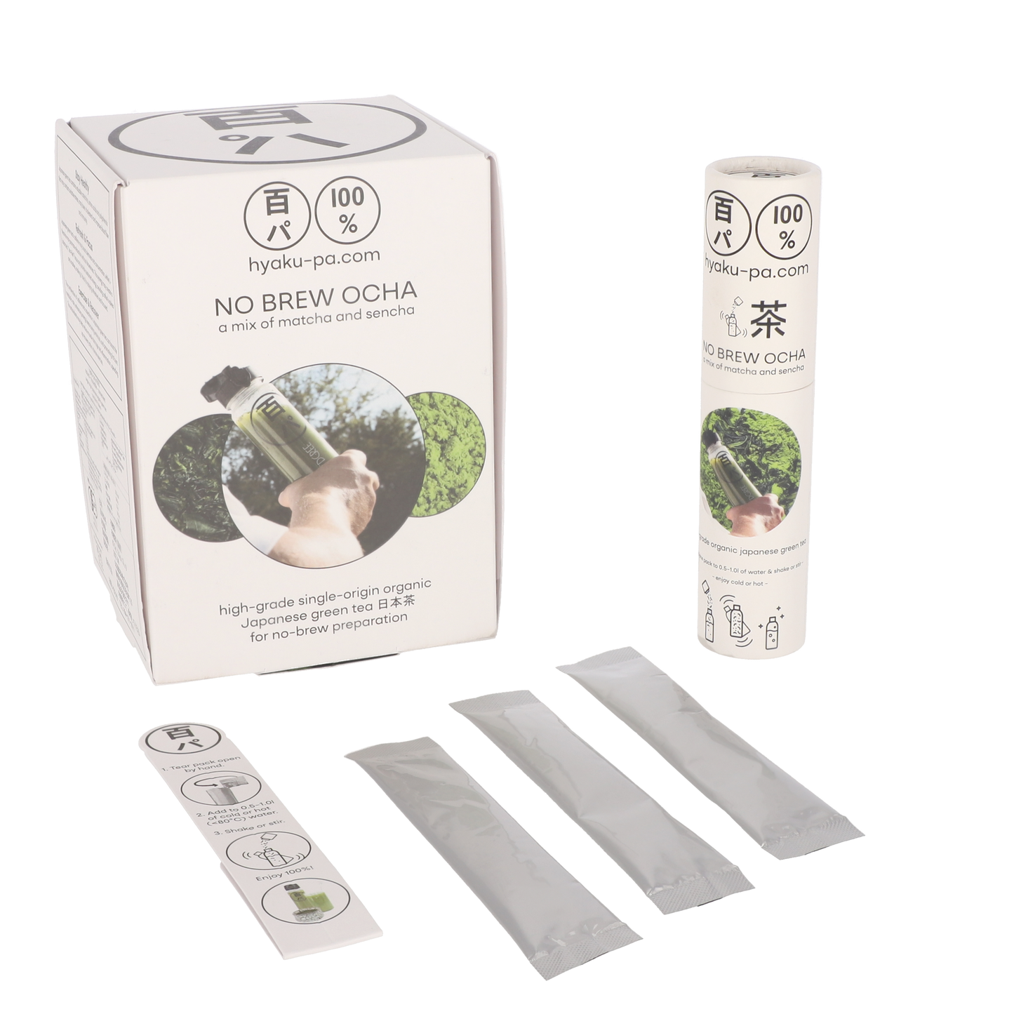 HYAKU-PA NO BREW OCHA 日本茶 (Display Box with 9 Tubes)