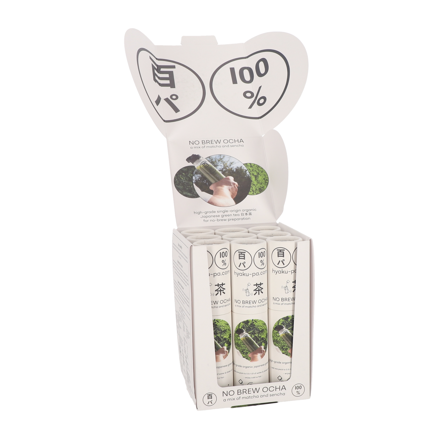 HYAKU-PA NO BREW OCHA 日本茶 (Display Box with 9 Tubes)